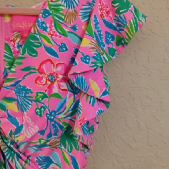 Lilly Pulitzer Verona Flutter Sleeve Maxi - Size 10 - Picture 4 of 8